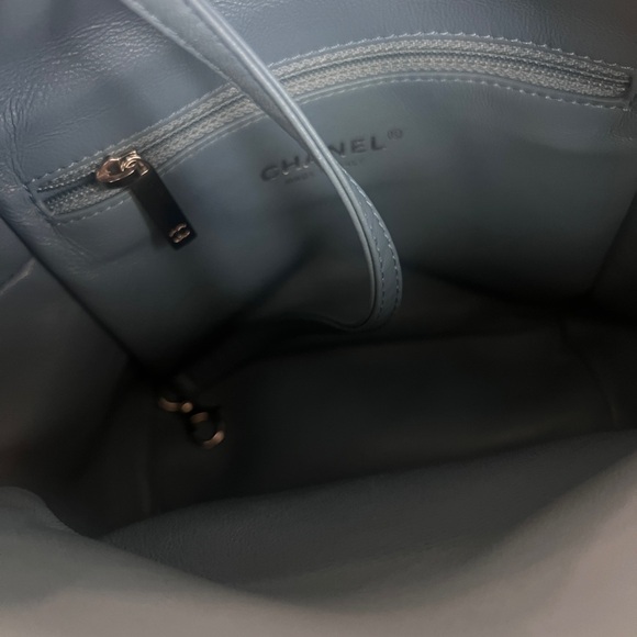 Chanel  Sequin Tri-color Waterfall Backpack Light Blue - Picture 8 of 11